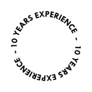 10 years of experience badge
